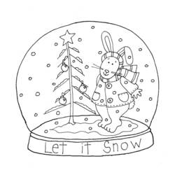 Coloring page: Snow Globe (Objects) #202611 - Free Printable Coloring Pages