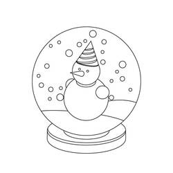 Snow Globe (Objects) coloring page #202614 to print and color
