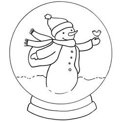 Snow Globe (Objects) coloring page #202615 to print and color