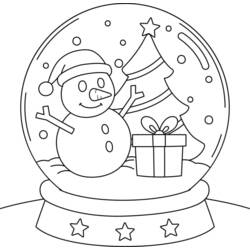 Snow Globe (Objects) coloring page #202618 to print and color