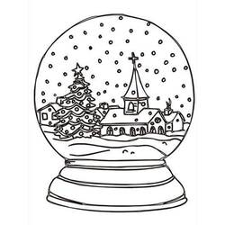Snow Globe (Objects) coloring page #202621 to print and color