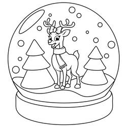 Coloring page: Snow Globe (Objects) #202630 - Free Printable Coloring Pages