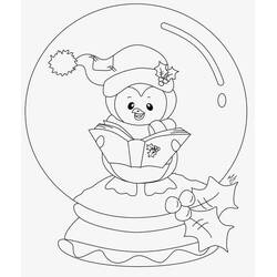 Coloring page: Snow Globe (Objects) #202634 - Free Printable Coloring Pages