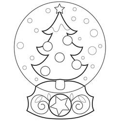 Coloring page: Snow Globe (Objects) #202635 - Free Printable Coloring Pages