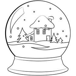 Coloring page: Snow Globe (Objects) #202637 - Free Printable Coloring Pages