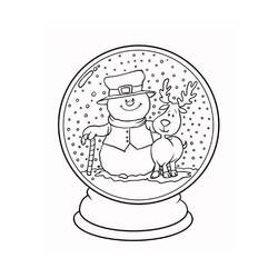 Snow Globe (Objects) coloring page #202641 to print and color