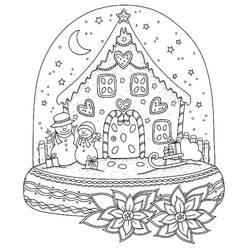 Coloring page: Snow Globe (Objects) #202642 - Free Printable Coloring Pages