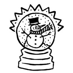 Snow Globe (Objects) coloring page #202643 to print and color