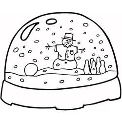 Coloring page: Snow Globe (Objects) #202644 - Free Printable Coloring Pages