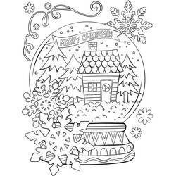 Snow Globe (Objects) coloring page #202649 to print and color