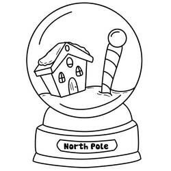 Snow Globe (Objects) coloring page #202651 to print and color