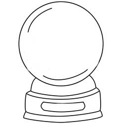 Coloring page: Snow Globe (Objects) #202657 - Free Printable Coloring Pages