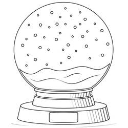 Snow Globe (Objects) coloring page #202658 to print and color