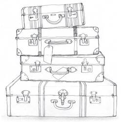 Suitcase (Objects) coloring page #217425 to print and color