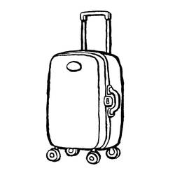 Suitcase (Objects) coloring page #217440 to print and color