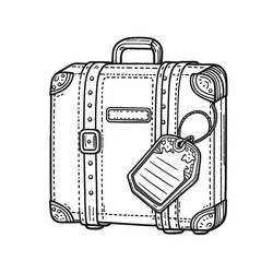 Suitcase (Objects) coloring page #217449 to print and color