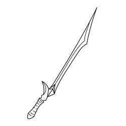 Sword (Objects) coloring page #187184 to print and color