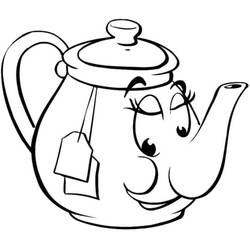 Coloring page: Teapot (Objects) #185618 - Free Printable Coloring Pages
