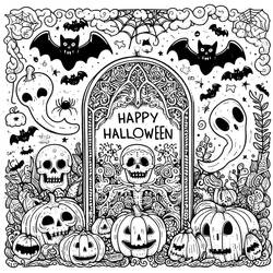 Tombstone (Objects) coloring page #204082 to print and color