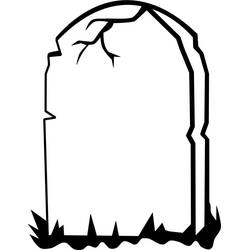 Tombstone (Objects) coloring page #204091 to print and color