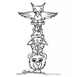 Totem (Objects) coloring page #203093 to print and color