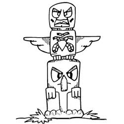 Totem (Objects) coloring page #203096 to print and color