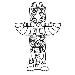 Totem (Objects) coloring page #203100 to print and color