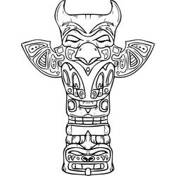 Totem (Objects) coloring page #203107 to print and color