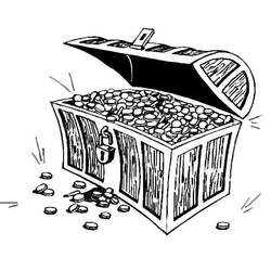 Coloring page: Treasure Chest (Objects) #220536 - Free Printable Coloring Pages