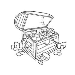 Coloring page: Treasure Chest (Objects) #220561 - Free Printable Coloring Pages