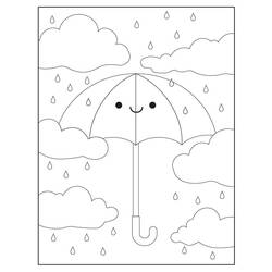 Coloring page: Umbrella (Objects) #172762 - Free Printable Coloring Pages