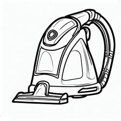 Coloring pages: Vacuum Cleaner - Free Printable Coloring Pages