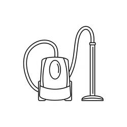 Coloring page: Vacuum Cleaner (Objects) #189330 - Free Printable Coloring Pages