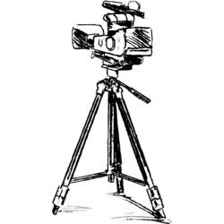 Coloring page: Video camera (Objects) #120175 - Printable coloring pages