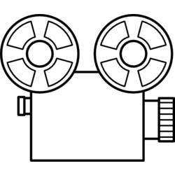 Coloring page: Video camera (Objects) #120329 - Printable coloring pages