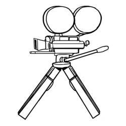 Coloring page: Video camera (Objects) #120345 - Printable coloring pages