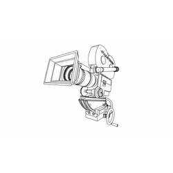 Coloring page: Video camera (Objects) #120386 - Printable coloring pages