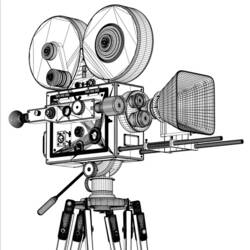 Coloring page: Video camera (Objects) #120454 - Printable coloring pages
