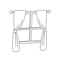Coloring pages: Window - Printable coloring pages