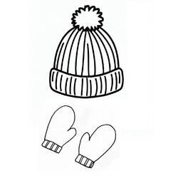 Coloring pages: Winter Hat - Free Printable Coloring Pages