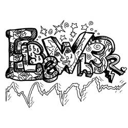 Coloring page: Graffiti (Others) #192195 - Free Printable Coloring Pages