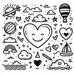 Heart (Others) coloring page #213148 to print and color
