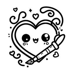 Heart (Others) coloring page #213151 to print and color