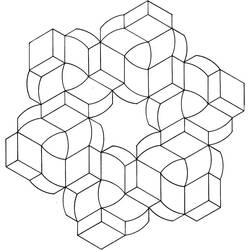 Coloring pages: Optical Illusion - Free Printable Coloring Pages