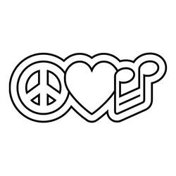Coloring page: Peace (Others) #210632 - Free Printable Coloring Pages