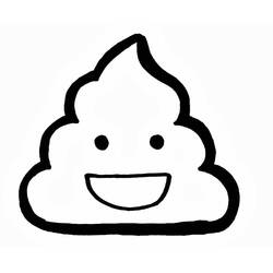 Coloring page: Poop (Poop Emoji) (Others) #190904 - Free Printable Coloring Pages