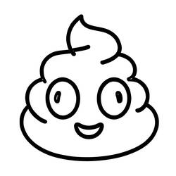 Coloring page: Poop (Poop Emoji) (Others) #190907 - Free Printable Coloring Pages