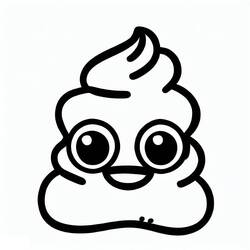 Coloring page: Poop (Poop Emoji) (Others) #190908 - Free Printable Coloring Pages