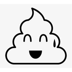 Coloring page: Poop (Poop Emoji) (Others) #190909 - Free Printable Coloring Pages