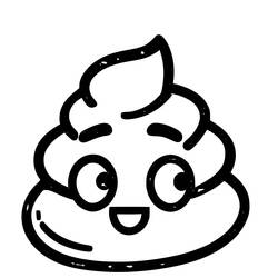 Coloring page: Poop (Poop Emoji) (Others) #190911 - Free Printable Coloring Pages